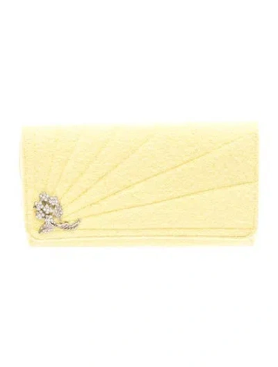 Pre-owned Ronny Kobo Evening Bag In Yellow