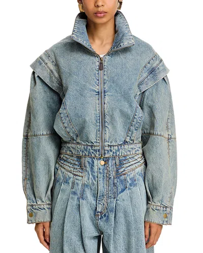 Ronny Kobo Evie Denim Jacket In Light Wash