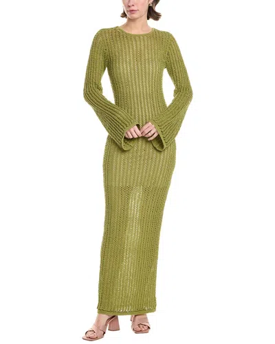 Ronny Kobo Exa Knit Maxi Dress In Green