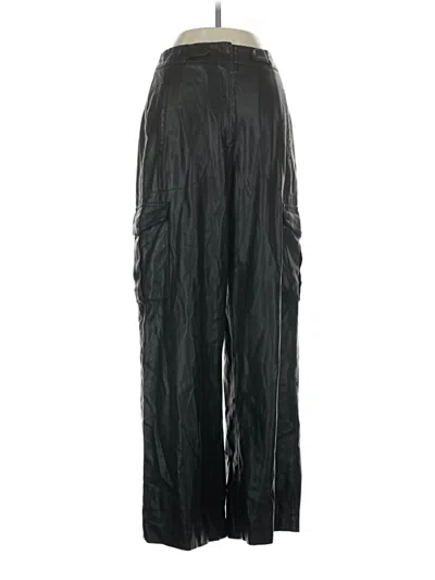 Pre-owned Ronny Kobo Faux Leather Pants In Black