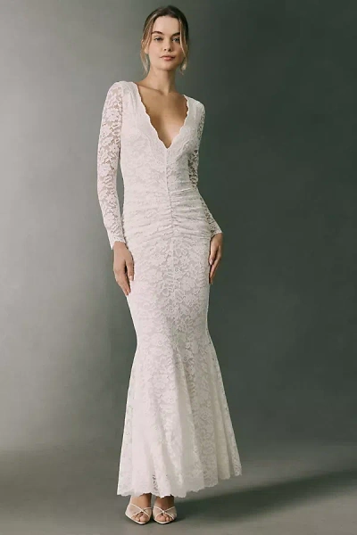 Ronny Kobo Fiorella Lace Maxi Dress In Neutral