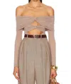 Ronny Kobo Fitz Bodysuit In Fog In Pink