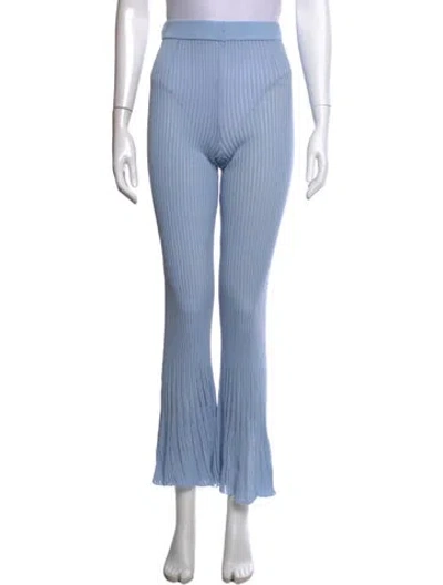 Pre-owned Ronny Kobo Flared Pants In Blue