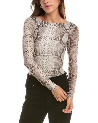 Ronny Kobo Flume Top In Brown