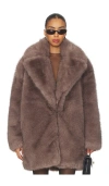 Ronny Kobo Fonzee Coat In Brown