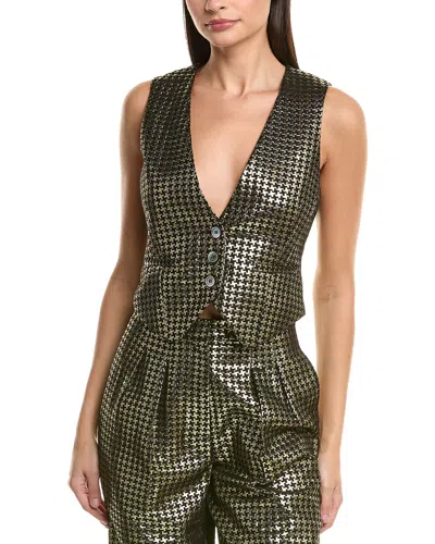 Ronny Kobo Foxy Vest In Animal Print