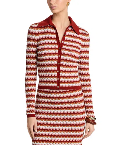 Ronny Kobo Gavin Knit Jacket In Multi