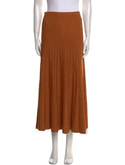 Pre-owned Ronny Kobo Glitter Accents Midi Length Skirt