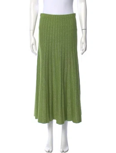 Pre-owned Ronny Kobo Glitter Accents Midi Length Skirt
