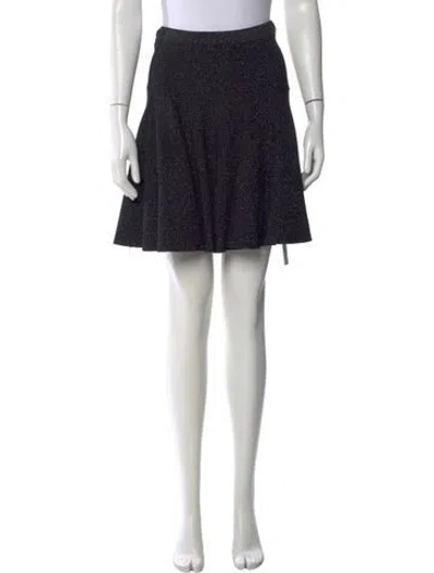 Pre-owned Ronny Kobo Glitter Accents Mini Skirt In Multi