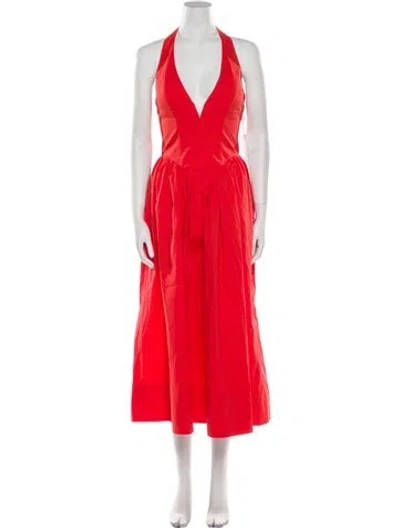 Pre-owned Ronny Kobo Halterneck Long Dress W/ Tags In Multi