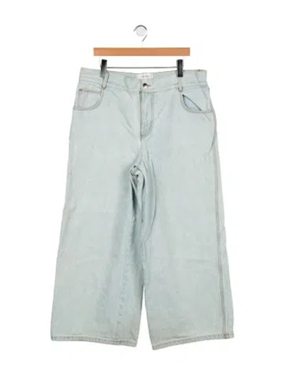 Pre-owned Ronny Kobo High-rise Wide Leg Jeans In Blue