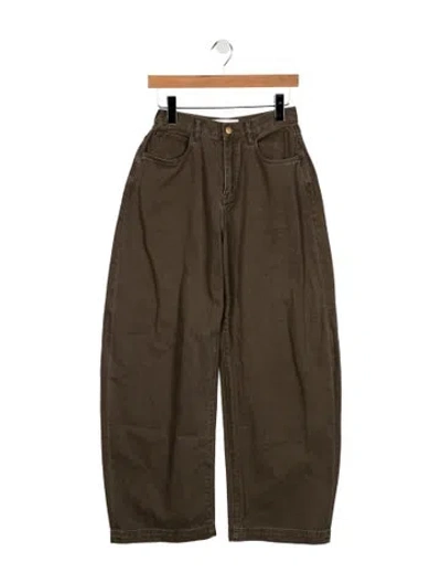Pre-owned Ronny Kobo High-rise Wide Leg Jeans In Multi