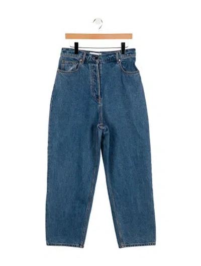Pre-owned Ronny Kobo High-rise Wide Leg Jeans W/ Tags In Blue