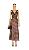 Ronny Kobo Holiday Dress In Brown