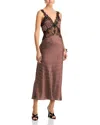 Ronny Kobo Holiday Dress In Brown Ecru