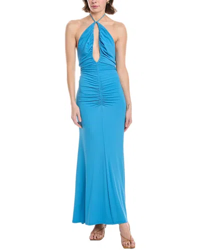 Ronny Kobo Idris Maxi Dress In Blue
