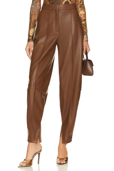 Ronny Kobo Illio Pant In Chocolate In Brown