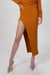 Ronny Kobo Irenna Knit Skirt In Golden In Gold