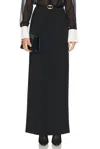 Ronny Kobo Issa Column Skirt In Black
