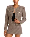 RONNY KOBO JERRY TWEED COLLARLESS JACKET