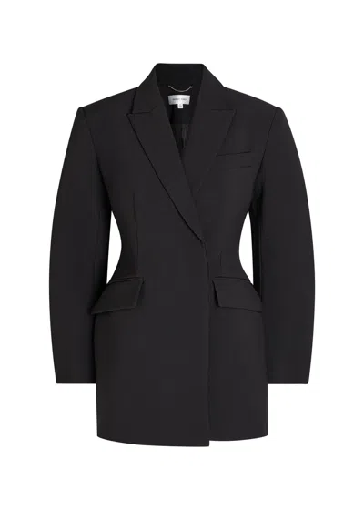 Ronny Kobo Jo Crepe Mini Jacket Dress In Black