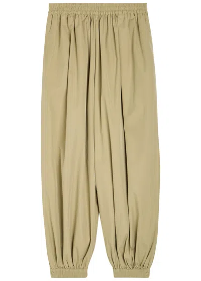 Ronny Kobo Kalani Balloon-leg Cotton-blend Poplin Trousers In Multi