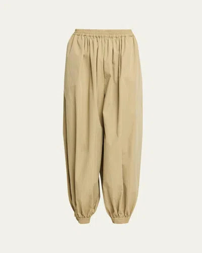 Ronny Kobo Kalani Cotton-blend Harem Pants In Brown