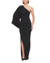 Ronny Kobo Kallista One-shoulder Column Maxi Dress