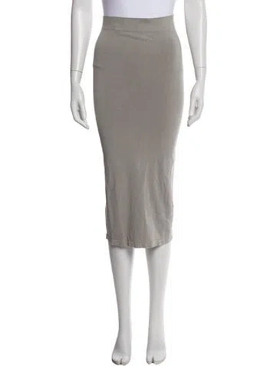Pre-owned Ronny Kobo Knee-length Skirt In Gray