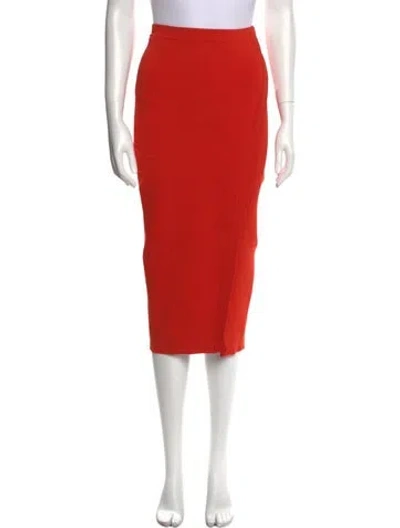 Pre-owned Ronny Kobo Knee-length Skirt In Orange