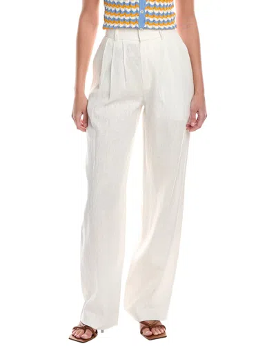 Ronny Kobo Krew Linen Pant In White