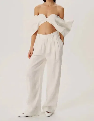 Ronny Kobo Krew Pant In White