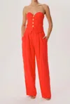 Ronny Kobo Krew Pants In Red In Red