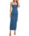 Ronny Kobo Leopol Dress In Indigo Wash