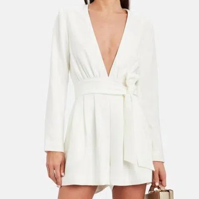 Ronny Kobo Lindsay Romper In White