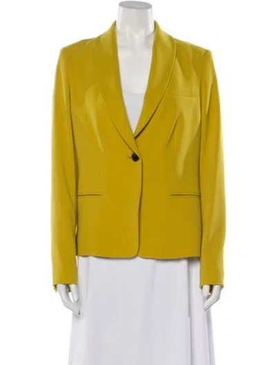 Pre-owned Ronny Kobo Linen Blazer In White