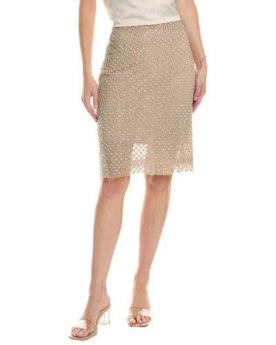 Ronny Kobo Logan Pencil Skirt In Brown