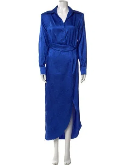 Pre-owned Ronny Kobo Long Dress In Blue