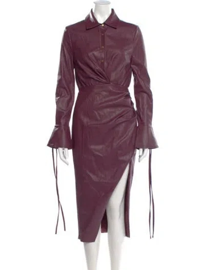 Pre-owned Ronny Kobo Long Dress In Purple