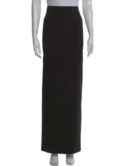 Pre-owned Ronny Kobo Long Skirt In Black