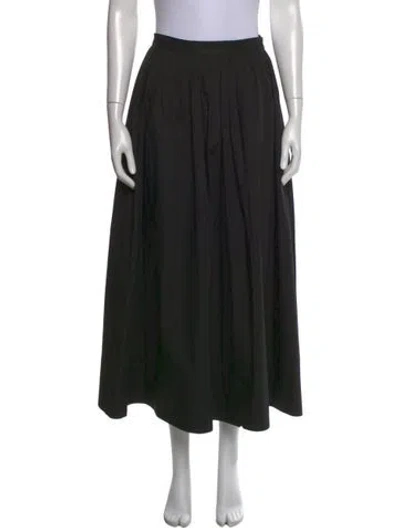 Pre-owned Ronny Kobo Long Skirt In Black
