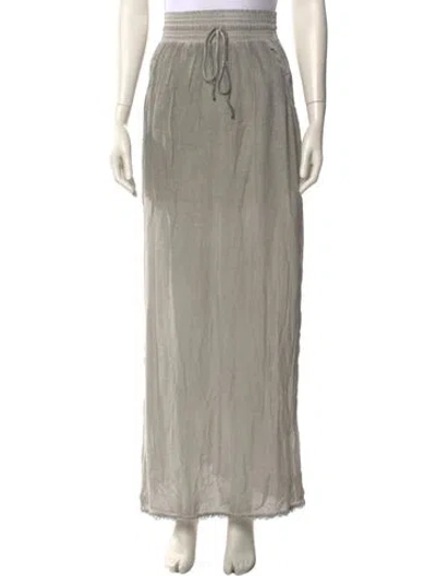 Pre-owned Ronny Kobo Long Skirt In Gray