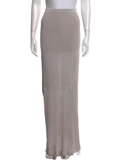 Pre-owned Ronny Kobo Long Skirt In Neutrals