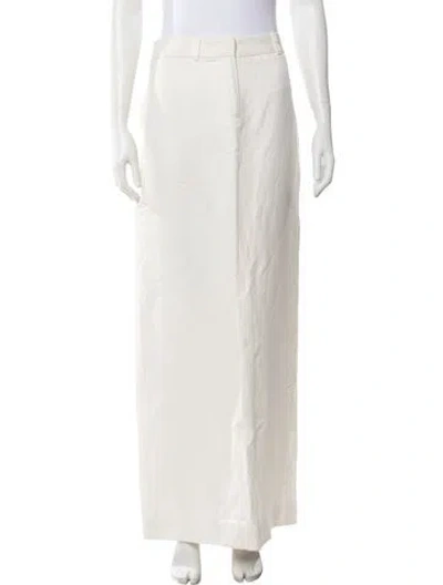 Pre-owned Ronny Kobo Long Skirt In Neutrals