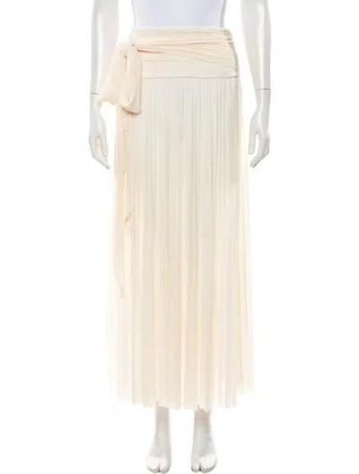 Pre-owned Ronny Kobo Long Skirt In Neutrals