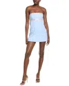 Ronny Kobo Madden Mini Dress In Blue