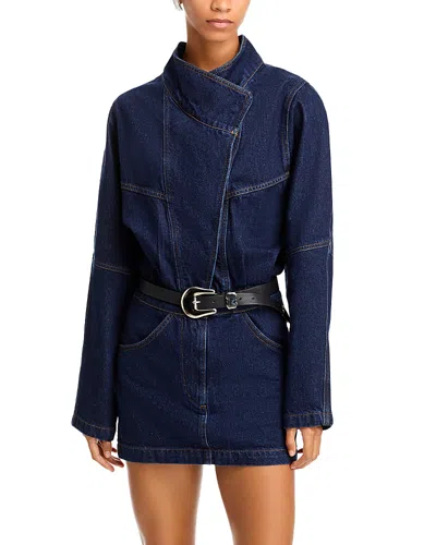 Ronny Kobo Maddix Denim Mini Dress In Multi