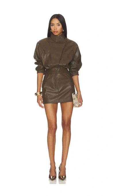 Ronny Kobo Maddix Dress In Brown