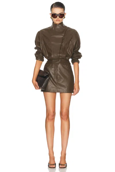 Ronny Kobo Maddix Dress In Dark Brown
